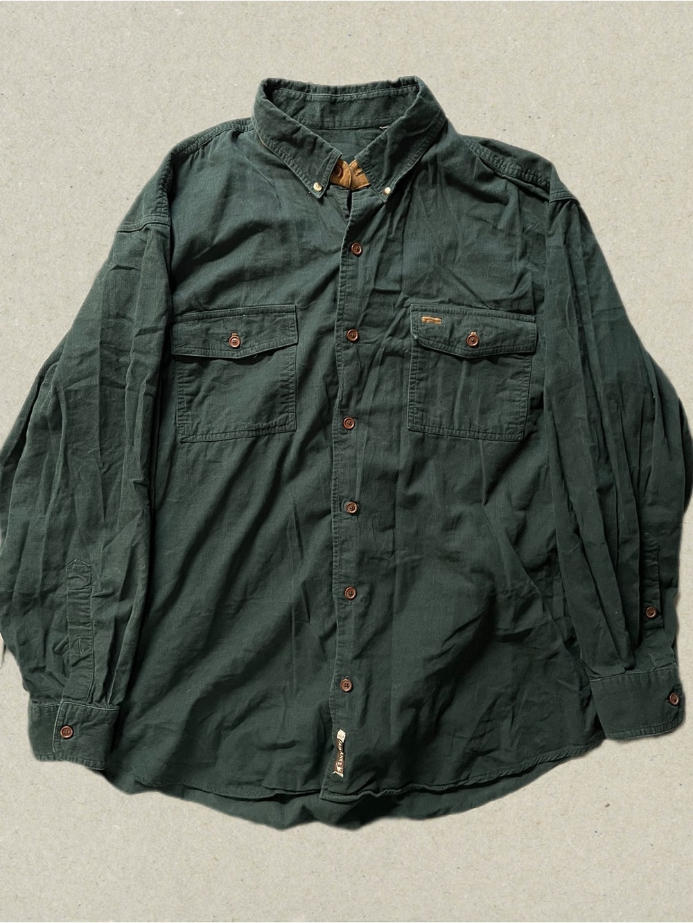 Orvis Fairbanks Men’s Shirt size 2XL - Corduroy Forest Green Shirt